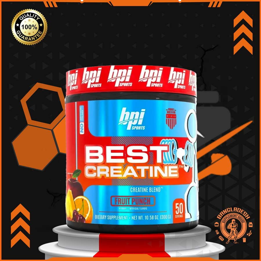 bpi-best-Creatin BPI Best Creatine – Advanced Creatine Formula (300g / 50 Servings) – Fruit Punch Flavor